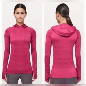 NWT Lululemon Rest Less Long Sleeve Pullover Hoodie size 4 Women's Pink Top